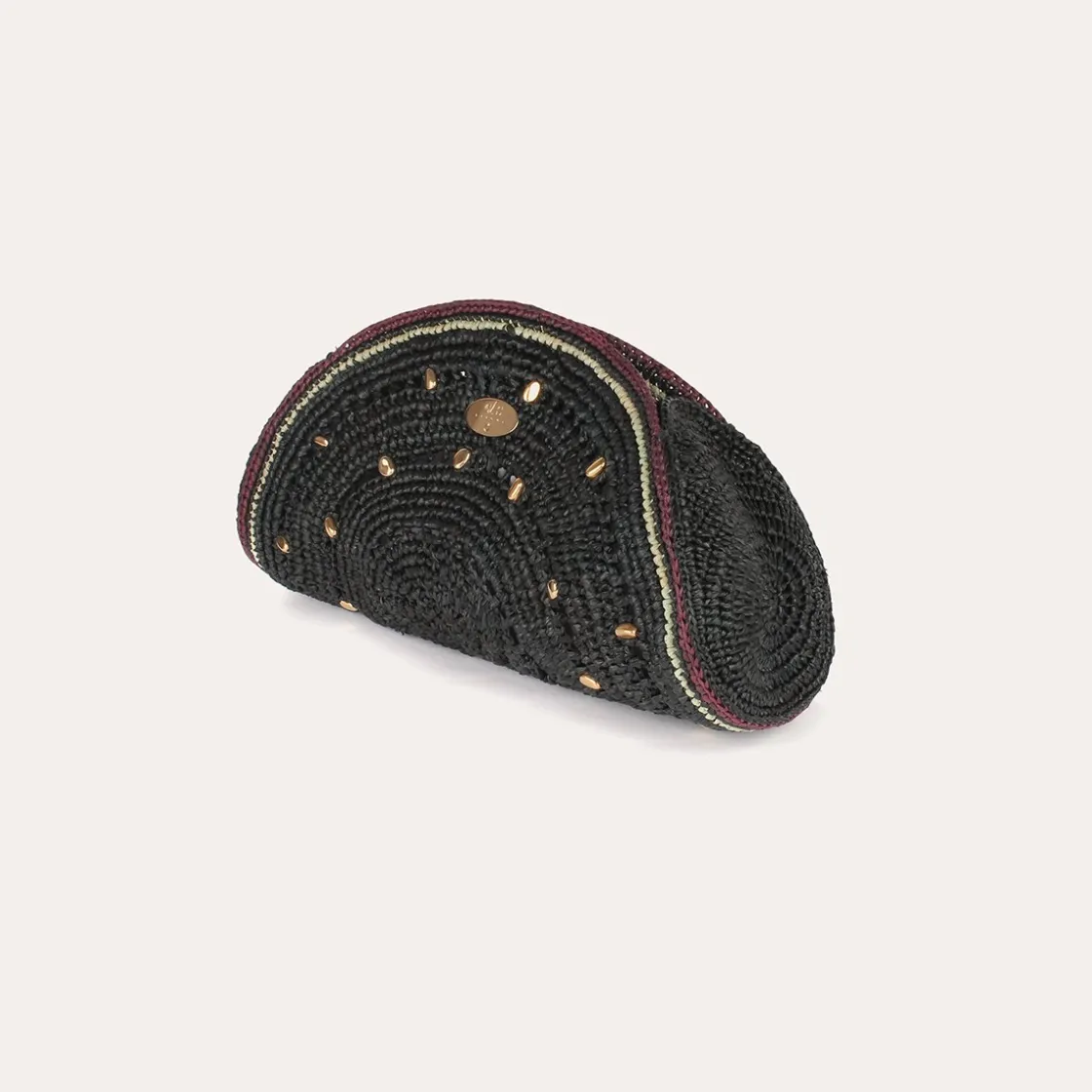 Gas Bijoux Pochette Sol raphia^ Sacs & Pochettes
