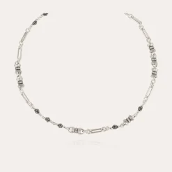 Gas Bijoux Pompadour strass necklace silver^Femme Colliers