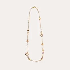 Gas Bijoux Prato long necklace acetate gold^Femme Sautoirs