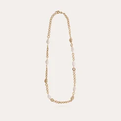 Gas Bijoux Rainbow Biwa long necklace gold^Femme Sautoirs