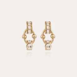 Gas Bijoux Rivage strass earrings gold^Femme Boucles D'oreilles