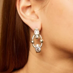 Gas Bijoux Rivage strass earrings silver^Femme Boucles D'oreilles