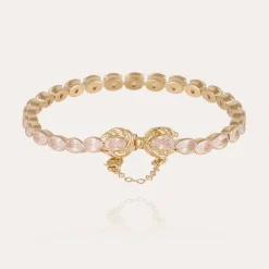 Gas Bijoux Riviera Fleur bracelet large size gold - Zirconia^Homme Bracelets Homme