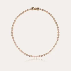 Gas Bijoux Riviera Simple necklace large size gold - Zirconia^Femme Colliers