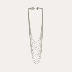 Gas Bijoux Romeo long necklace silver^Femme Sautoirs|Bijoux Argentés