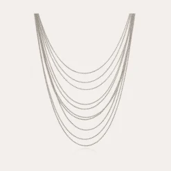 Gas Bijoux Romeo necklace silver^Femme Colliers|Bijoux Argentés