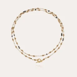 Gas Bijoux Rosario long necklace gold^Femme Sautoirs