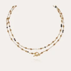 Gas Bijoux Rosario long necklace gold^Femme Sautoirs