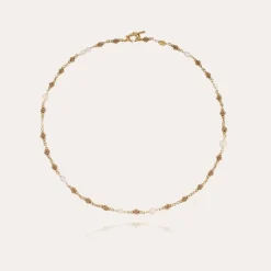 Gas Bijoux Rosario necklace gold - Withe Mother-of-pearl^Femme Colliers