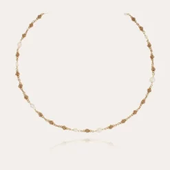 Gas Bijoux Rosario necklace gold - Withe Mother-of-pearl^Femme Colliers