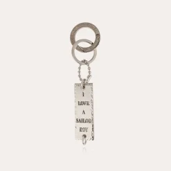 Gas Bijoux Sailor key ring silver^Homme Accessoires Homme|Broches & Porte-clefs