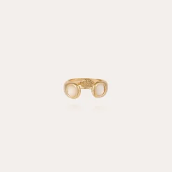 Gas Bijoux Saint Germain ring gold - White Mother-of-pearl^Femme Bagues