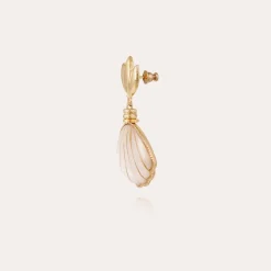 Gas Bijoux Sanibel earrings gold - White Mother-of-pearl^Femme Boucles D'oreilles