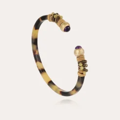 Gas Bijoux Sari Bis bracelet acetate gold - Tortoise^Femme Bracelets