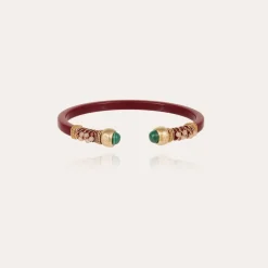 Gas Bijoux Sari bis bracelet acetate gold - Red -^Femme Bracelets