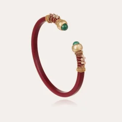 Gas Bijoux Sari bis bracelet acetate gold - Red -^Femme Bracelets