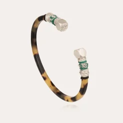 Gas Bijoux Sari Bis bracelet large size silver - Tortoise^Homme Bracelets Homme|Joncs Homme
