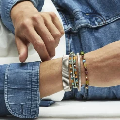 Gas Bijoux Sari bracelet large size silver^Homme Bracelets Homme|Joncs Homme