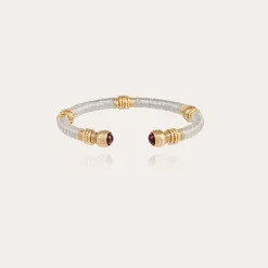 Gas Bijoux Sari raffia bracelet acetate gold^Femme Bracelets
