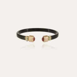 Gas Bijoux Sarina Bis bracelet acetate gold - Black -^Femme Bracelets