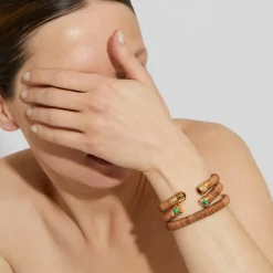 Gas Bijoux Sarina bracelet gold - Wicker - - 55 years collection^Femme Bracelets