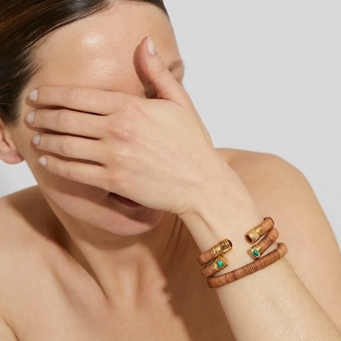 Gas Bijoux Sarina bracelet gold - Wicker - - 55 years collection^Femme Bracelets