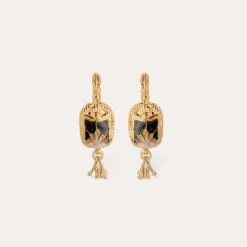 Gas Bijoux Scaramouche enamel earrings gold^Femme Boucles D'oreilles