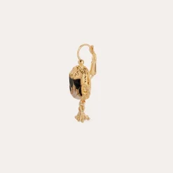 Gas Bijoux Scaramouche enamel earrings gold^Femme Boucles D'oreilles