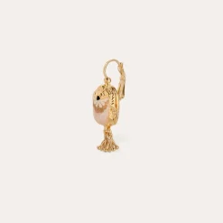 Gas Bijoux Scaramouche enamel earrings gold^Femme Boucles D'oreilles