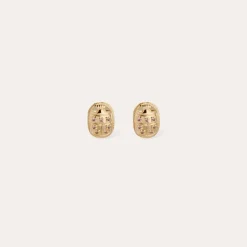 Gas Bijoux Scaramouche studs earrings gold - - Capsule The Precious^Femme Boucles D'oreilles|Boucles D'oreilles