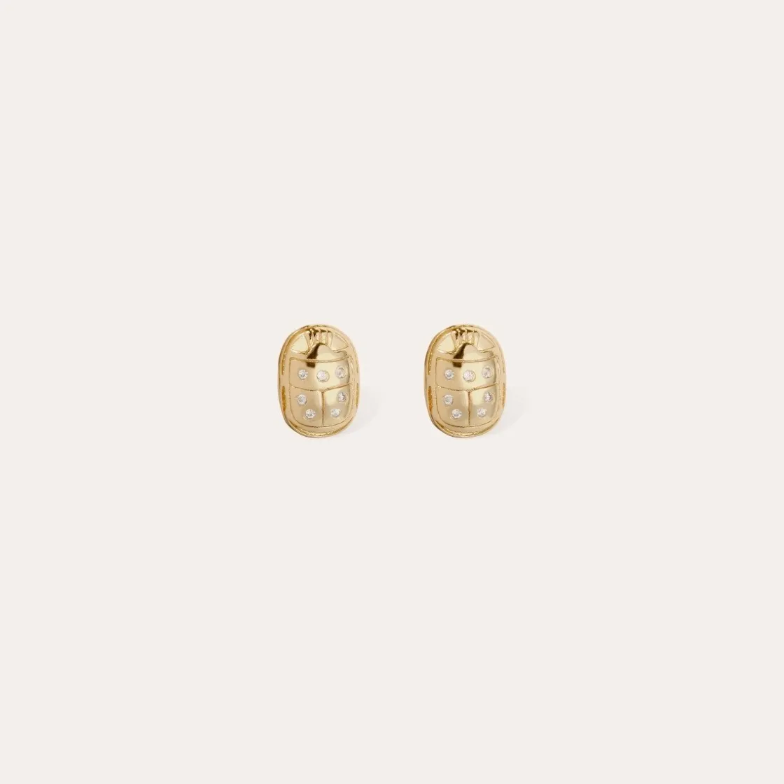 Gas Bijoux Scaramouche studs earrings gold - ia^Femme Boucles D'oreilles