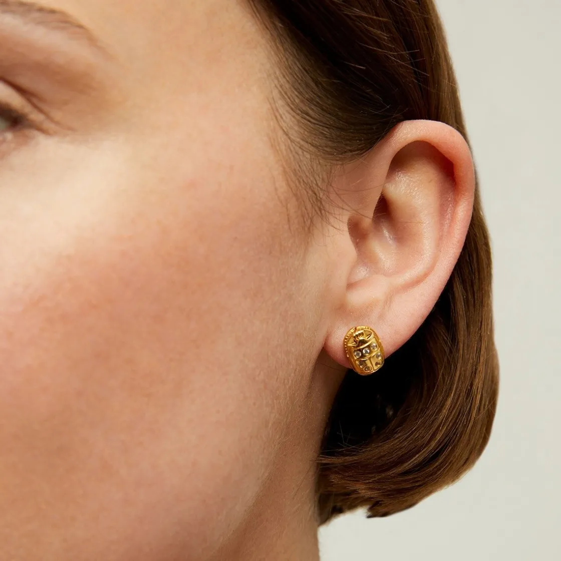 Gas Bijoux Scaramouche studs earrings gold - ia^Femme Boucles D'oreilles