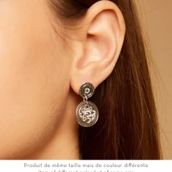 Gas Bijoux Sequin earrings silver^Femme Boucles D'oreilles