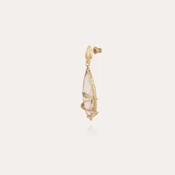 Gas Bijoux Serti Goutte Bis earrings gold -^Femme Boucles D'oreilles