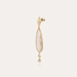 Gas Bijoux Serti Goutte earrings gold -^Femme Boucles D'oreilles