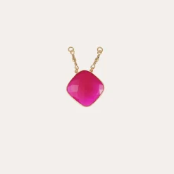 Gas Bijoux Serti pendant gold - Fushia^ Scapulaire & Billy Découvrir