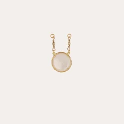Gas Bijoux Serti pendant gold - White Mother-of-pearl^ Scapulaire & Billy Découvrir