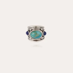 Gas Bijoux Simone ring silver - & Lapis^Femme Bagues