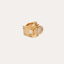 Gas Bijoux Simone strass ring gold - ia^Femme Bagues