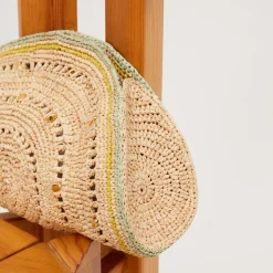 Gas Bijoux Sol clutch raffia^ Sacs & Pochettes