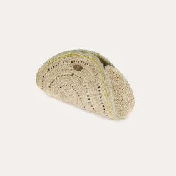 Gas Bijoux Sol clutch raffia^ Sacs & Pochettes