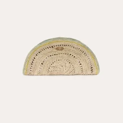 Gas Bijoux Sol clutch raffia^ Sacs & Pochettes