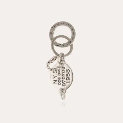 Gas Bijoux Tag key ring silver^ Broches & Porte-clefs