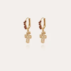 Gas Bijoux Tao Croix Yuca Bis earrings gold^Femme Boucles D'oreilles