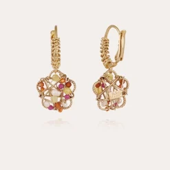 Gas Bijoux Tao Flower earrings gold^Femme Boucles D'oreilles