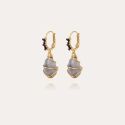 Gas Bijoux Tao rainbow Bis earrings gold - Lazulite^Femme Boucles D'oreilles