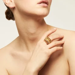 Gas Bijoux Tiki ring gold^Femme Bagues