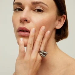 Gas Bijoux Tiki ring silver^Femme Bagues