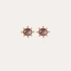 Gas Bijoux Tiki studs earrings small size gold -^Femme Boucles D'oreilles|Boucles D'oreilles