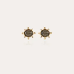 Gas Bijoux Tiki studs earrings small size gold -^Femme Boucles D'oreilles